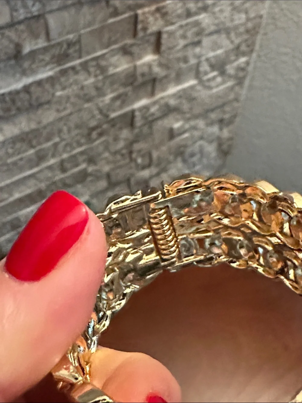 Fashion Jewelry Gold Multi-Row Chain Bracelet